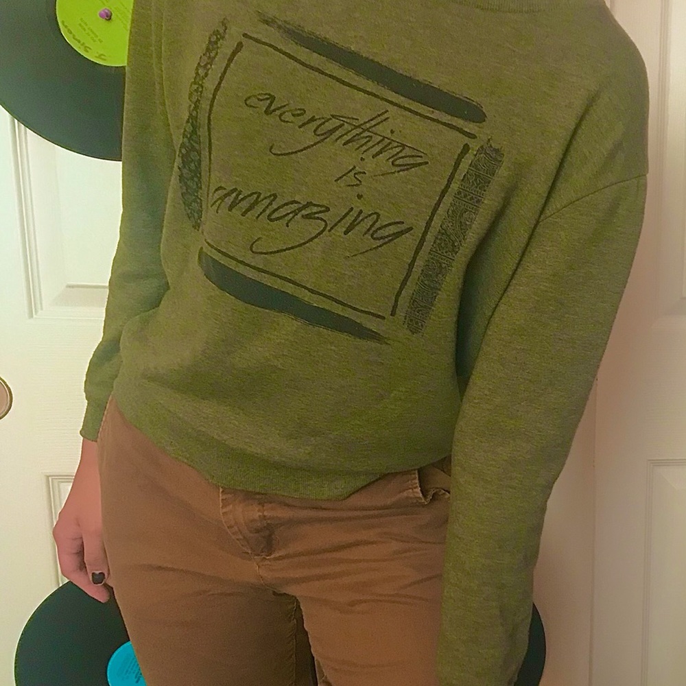 Green Crewneck Sweater